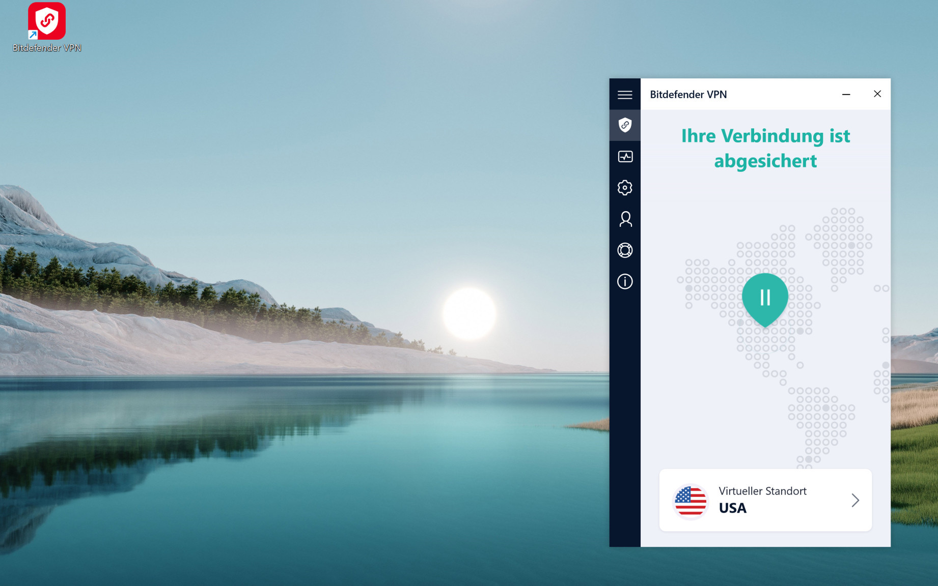 Bitdefender VPN: Sichere Verbindung